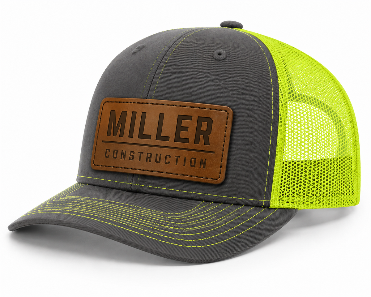 Custom Leather Patch Hat