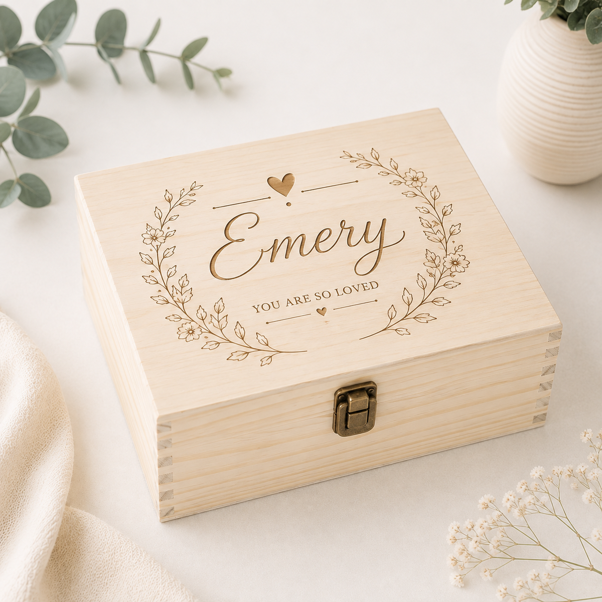 Custom Keepsake Box (11.37" × 11.37" × 4.5")