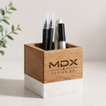 Personalized Marble/Wood Pen Holder