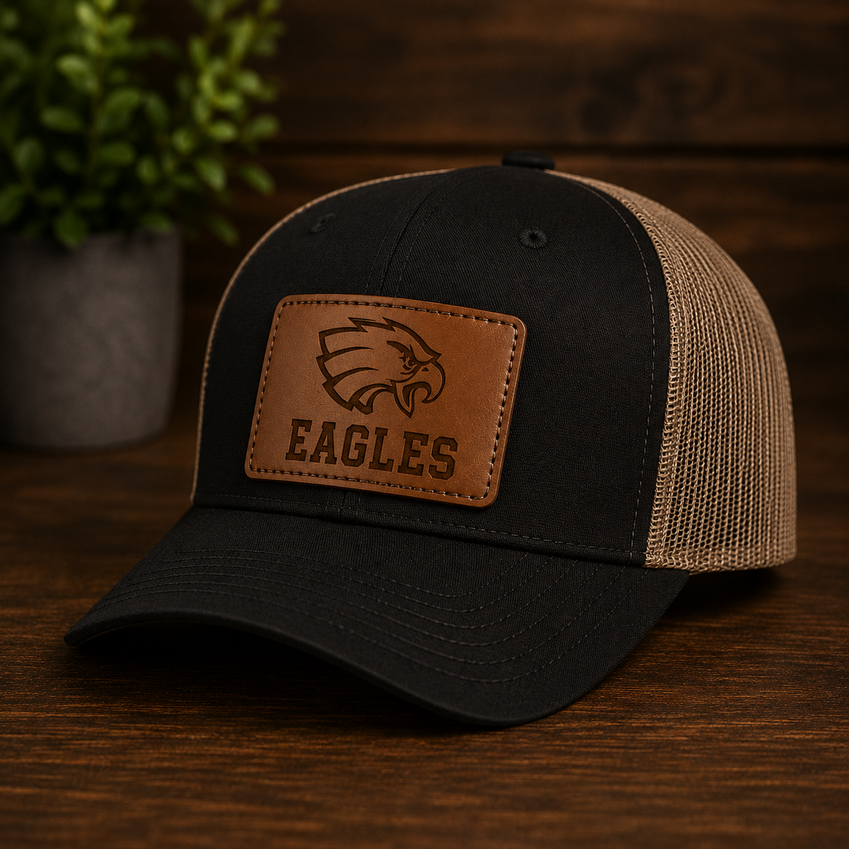 Custom Leather Patch Hat