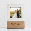 Personalized Marble/Wood Picture Frame (5x7)